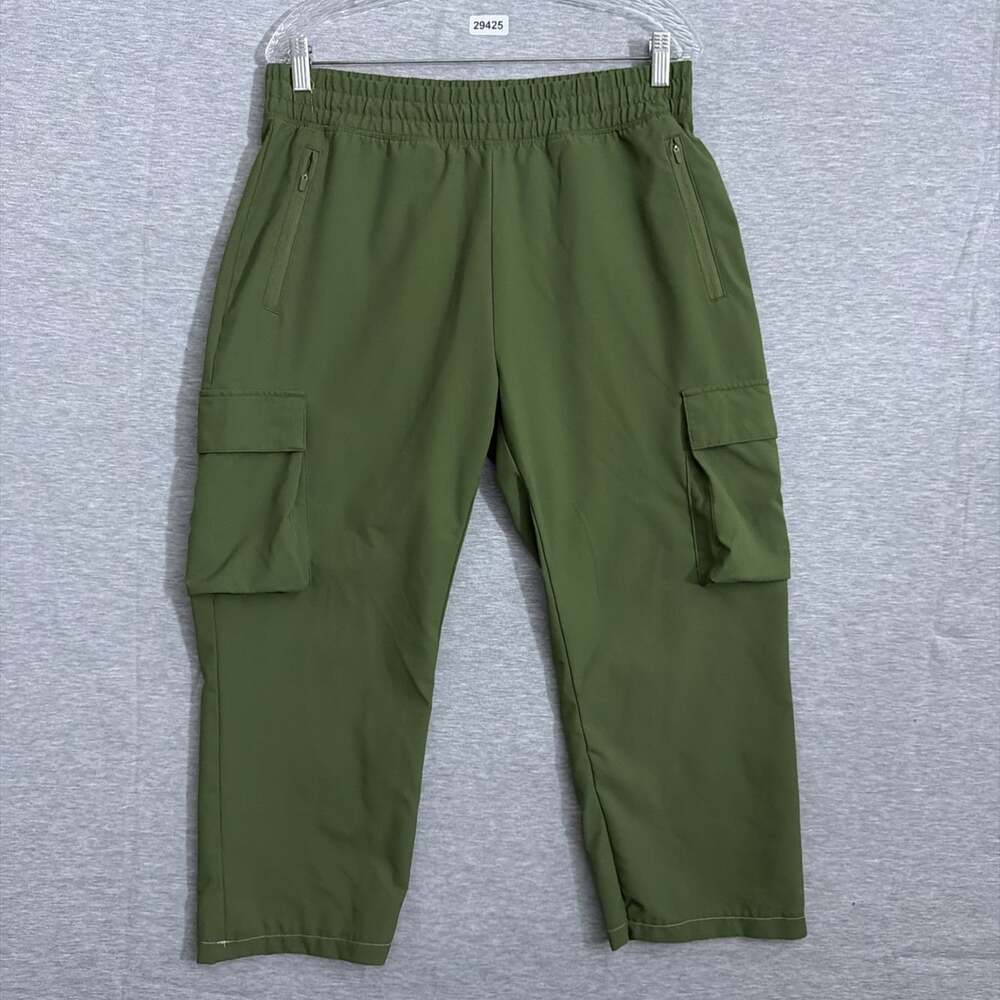 Beyond Yoga Women's Size Large Green City Chic Straight Leg High Rise Cargo Pant